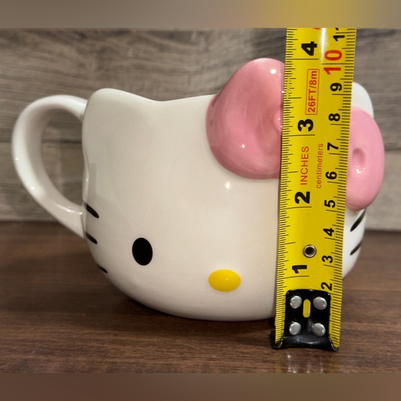 Sanrio Hello Kitty with Pink Bow Figural Face Head Ceramic coffee mug - NEW - Picture 5 of 10